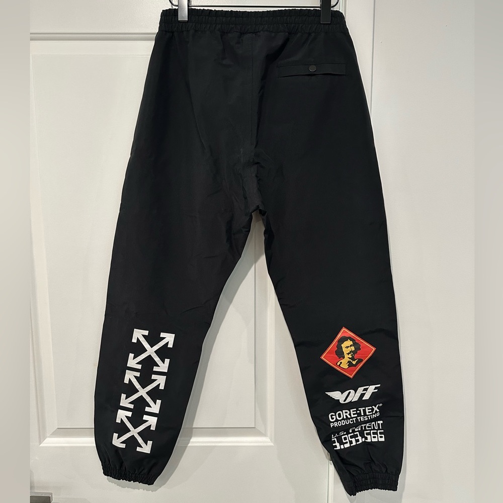 OG 2018 Rare OFF-WHITE Gore-Tex Graphic Print pants VIRGIL ABLOH